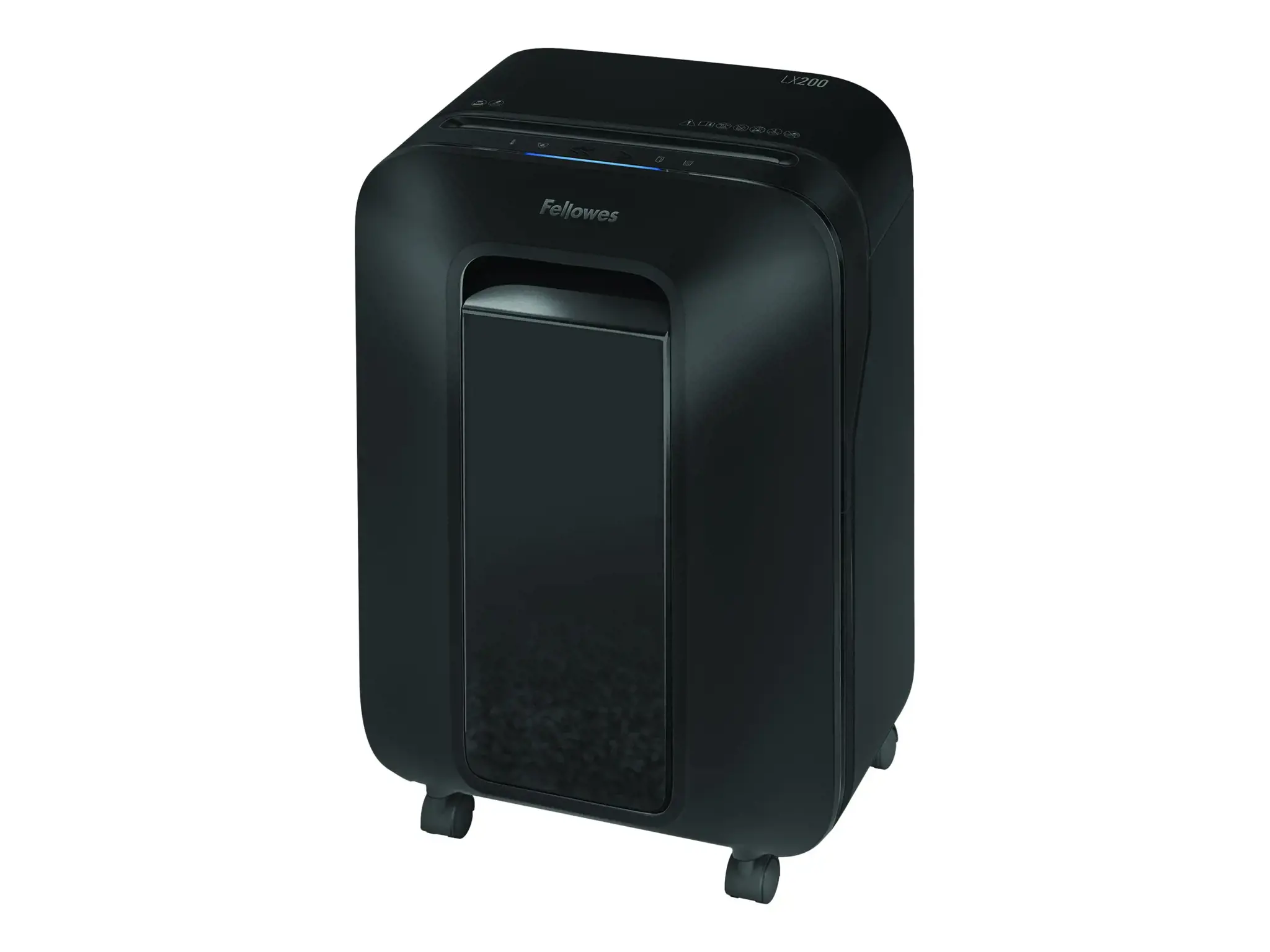 "Fellowes Powershred LX200", 4 x 12 mm, 22 l, jutiklinis, 4 ratukai, 2000 mm/min, 12 lapų