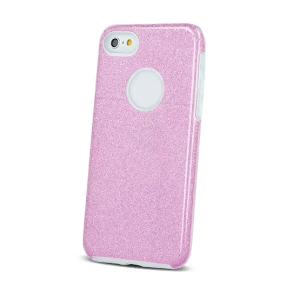 Blizgantis 3in1 dėklas iPhone 11 rožinės spalvos