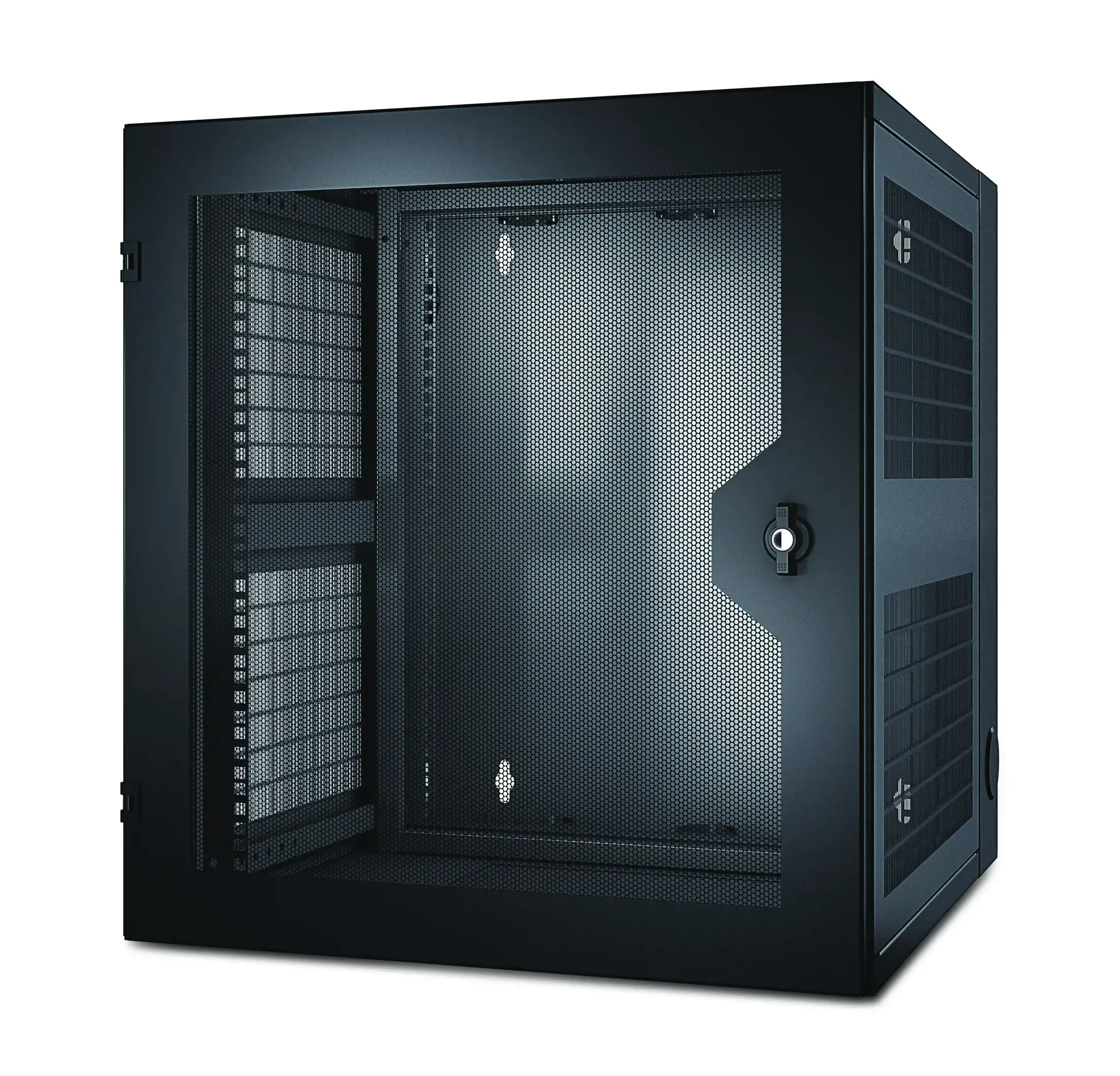 APC NetShelter WX 13U, Sieninė spinta, 13U, 90,91 kg, 42,7 kg, juoda