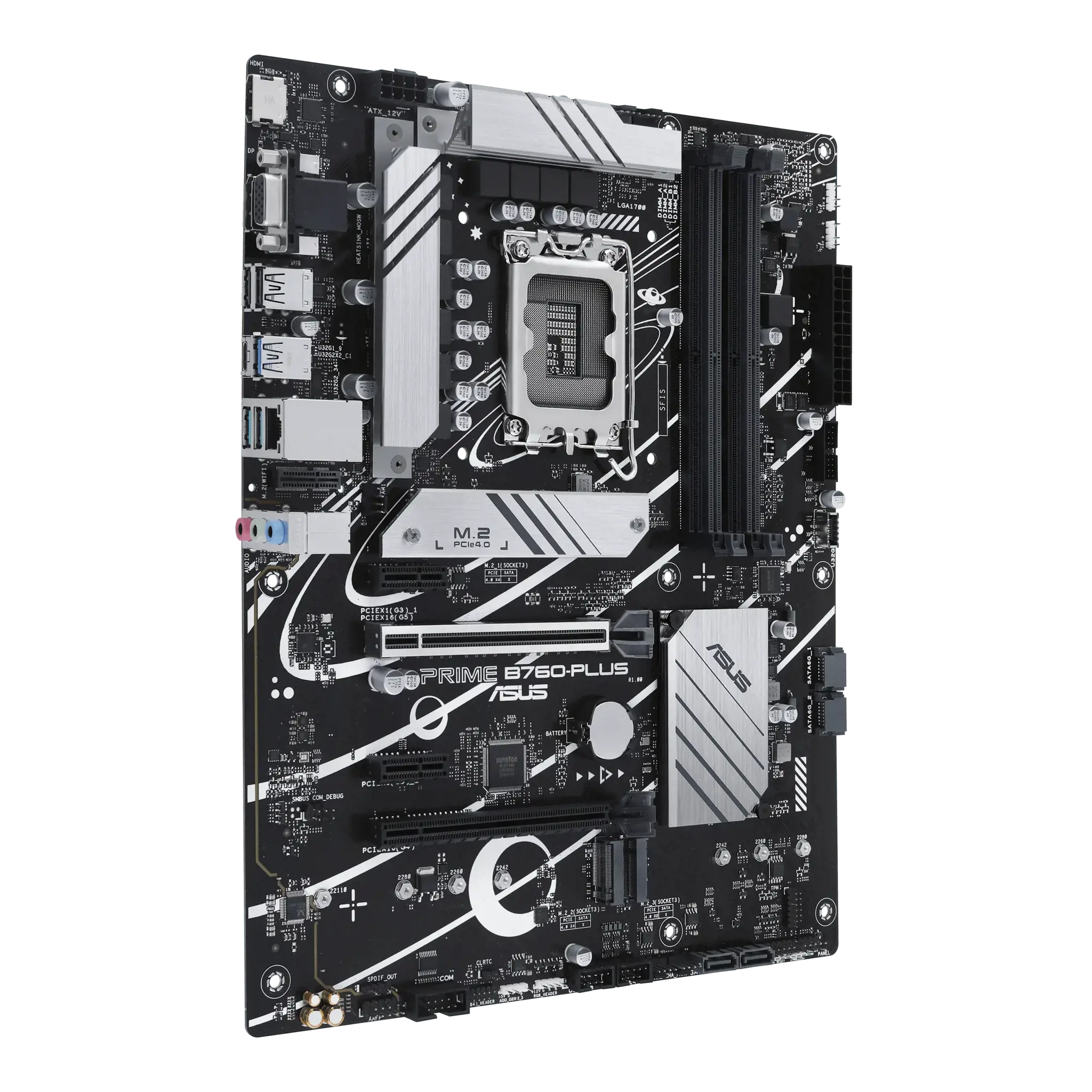 ASUS PRIME B760-PLUS, Intel, LGA 1700, Intel® Celeron®, Intel® Core™ i3, Intel® Core™ i5, Intel® Core™ i7, Intel® Core™ i9,..., LGA 1700, DDR5-SDRAM, 192 GB