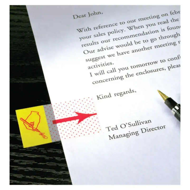 Lipnūs žymekliai Post-it Parašas, 25,4 x 43,2 mm, 50 lapelių