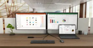 I-TEC USB-C Dual Display MST DS 2x DP 1x GLAN 3x USB 3.1 2x USB 2.0 1x USB-C-DatA 1x Audio/Mic lizdas 1x 100W USB-C PD + įkroviklis 112W