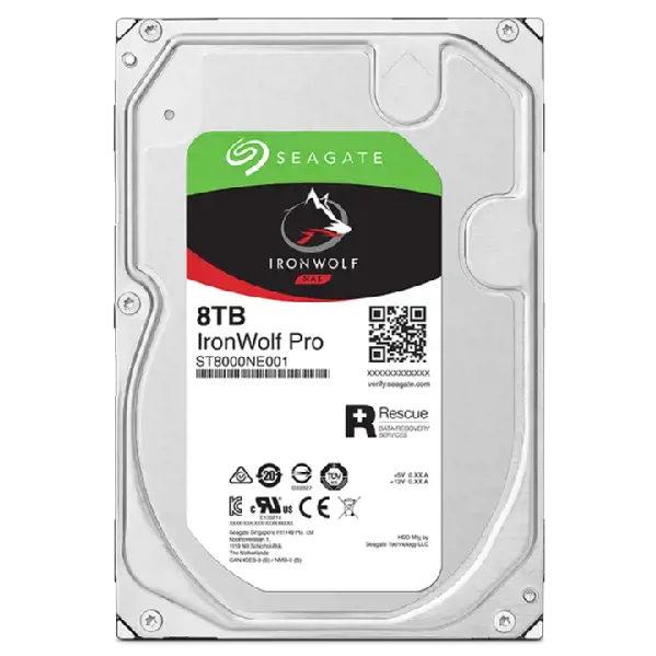 "Seagate IronWolf Pro ST8000NT001", 3,5", 8000 GB, 7200 aps/min