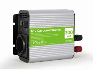 GEMBIRD EG-PWC300-01 12 V automobilinis elektros energijos keitiklis 300 W