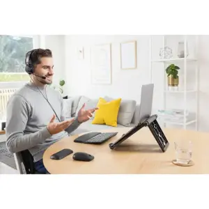 "Kensington SureTrack™" dviguba belaidė pelė, dvipusė, RF belaidė + "Bluetooth", 2400 DPI, juoda