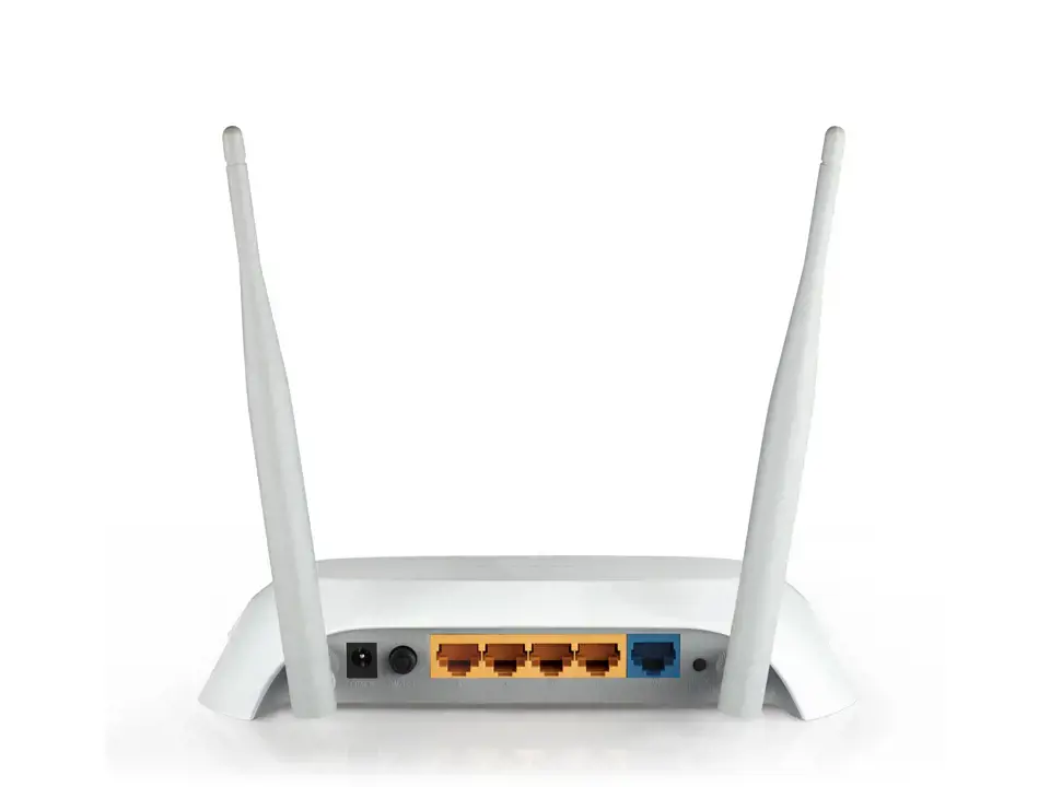 TP-Link 3G/4G belaidis N maršrutizatorius, "Wi-Fi 4" (802.11n), vienos juostos (2,4 GHz), Ethernet LAN, juodas, baltas, stalinis maršrutizatorius