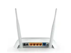 TP-Link 3G/4G belaidis N maršrutizatorius, "Wi-Fi 4" (802.11n), vienos juostos (2,4 GHz), Ethernet LAN, juodas, baltas, stalinis maršrutizatorius