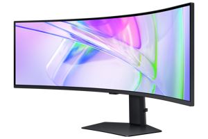 Samsung S95UC, 124.5 cm (49"), 5120 x 1440 pixels, DQHD, LCD, 5 ms, Black