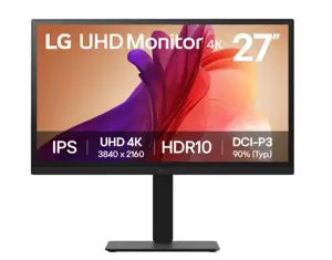 LCD Monitor LG 27BA45U-B 27" 4K Matte Panel IPS 3840x2160 16:9 60Hz 5 ms Speakers Colour Black 27BA…