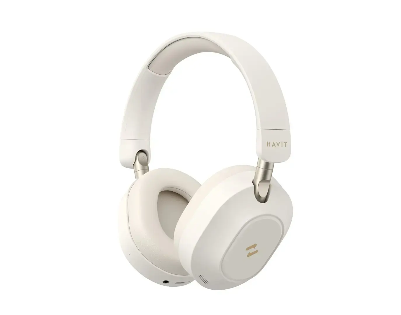 Havit H668BT - BT cordless headphones, beige