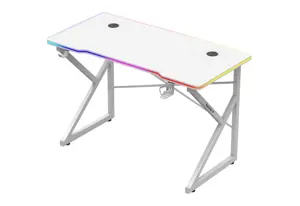 Huzaro Hero 1.7 RGB White - gaming table