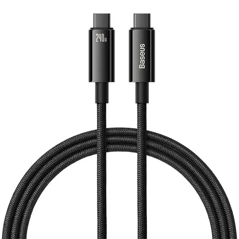 Baseus CAWJ040001 Tungsten Gold Fast Charging Data Cable USB-C - USB-C 240W 1m Black