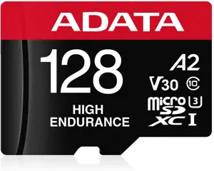ADATA AUSDX128GUI3V30SHA2-RA1 Atminties kortelė 128 GB, "MicroSDXC", 10 klasės "Flash" atmintis, adapteris, 80 MB/s, 100 MB/s
