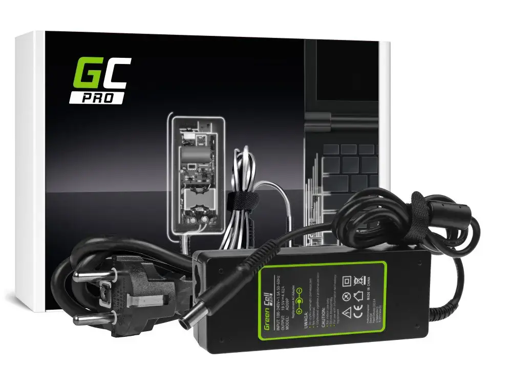 GREENCELL AD09P Green Cell PRO įkroviklis / kintamosios srovės adapteris "Dell" 90W 19,5V 4,62A 7,4 mm-5,0 mm