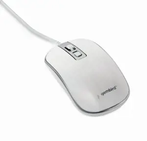 GEMBIRD MUS-4B-06-WS Optinė USB pelė balta/sidabrinė