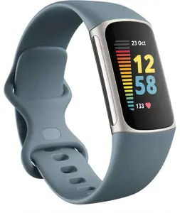 "Fitbit Charge 5" fitneso stebėjimo įrenginys, GPS (palydovinė), AMOLED, jutiklinis ekranas, širdie…