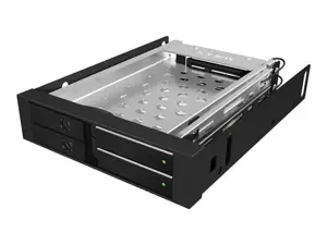 ICYBOX IB-2227StS "IcyBox" mobilioji spinta 2x 2,5 SATA HDD arba SSD, juoda
