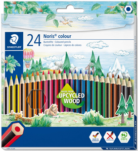 Spalvoti pieštukai STAEDTLER NORIS COLOUR 185, 24 spalvos