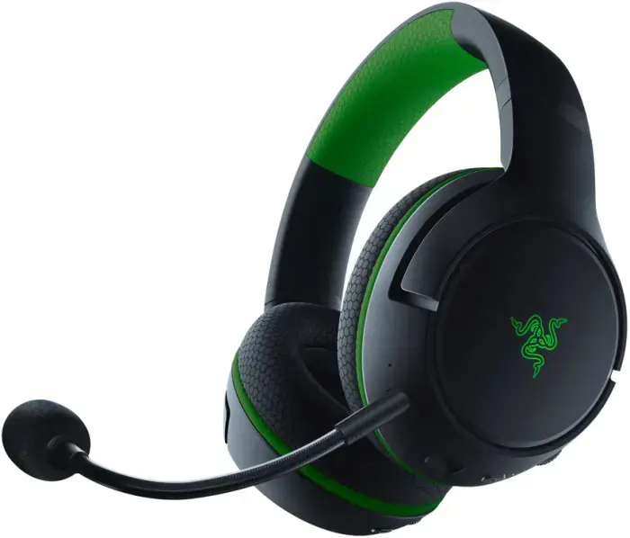 "Razer" juodos spalvos, belaidės, žaidimų ausinės, "Kaira Pro", skirtos "Xbox