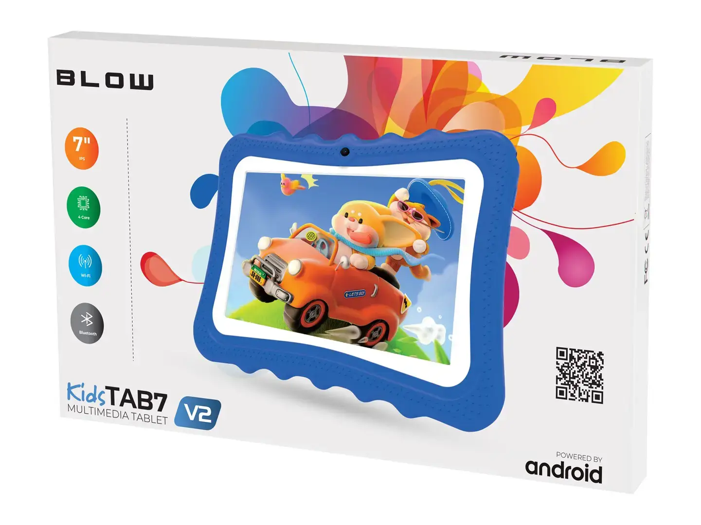 Tablet KidsTAB7 V2 BLOW 4/32GB niebieskie etui 2MP