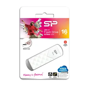 SILICONPOW SP016GBUF2U03V1W Silicon Power memory USB Ultima U03 16GB USB 2.0 balta