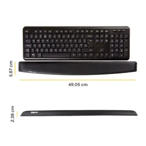 "Fellowes" 9178201, gelis, poliuretanas, juodas, 490,5 x 58,7 x 23,8 mm, 170 g
