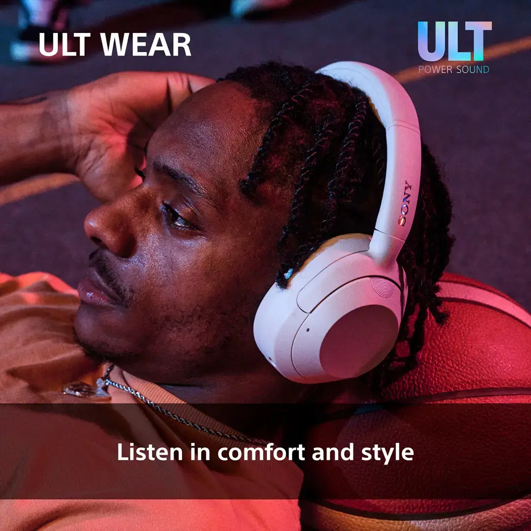 "Sony" belaidės ausinės ULT Wear WH-ULT900NW, baltos spalvos