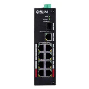 Dahua Technology PFS3110-8ET-96-V2, nevaldomas, Fast Ethernet (10/100), maitinimas per Ethernet (Po…