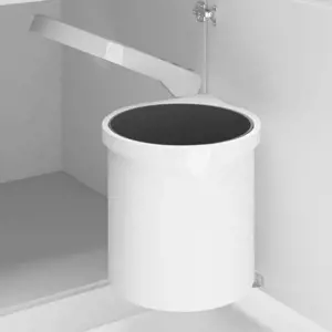 Įmontuojama virtuvės šiukšliadėžė, plastikas, 8l