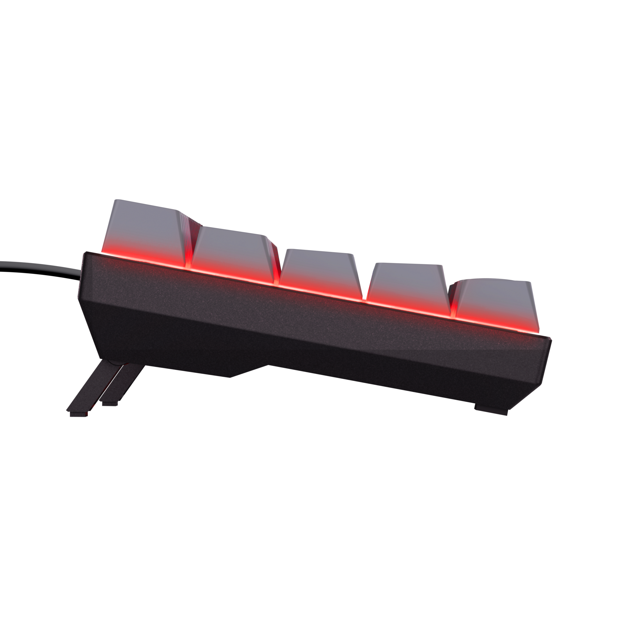 Trust GXT 867 Acira, 60%, Wired, USB, Mechanical, QWERTY, Black