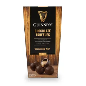 Juodojo šokolado saldainiai GUINNESS, su triufeliai, 135 g