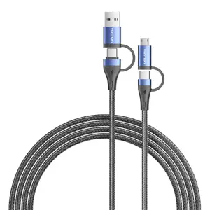 4in1 USB kabelis USB 2.0 Vention CTLLH 1 m (juodas)