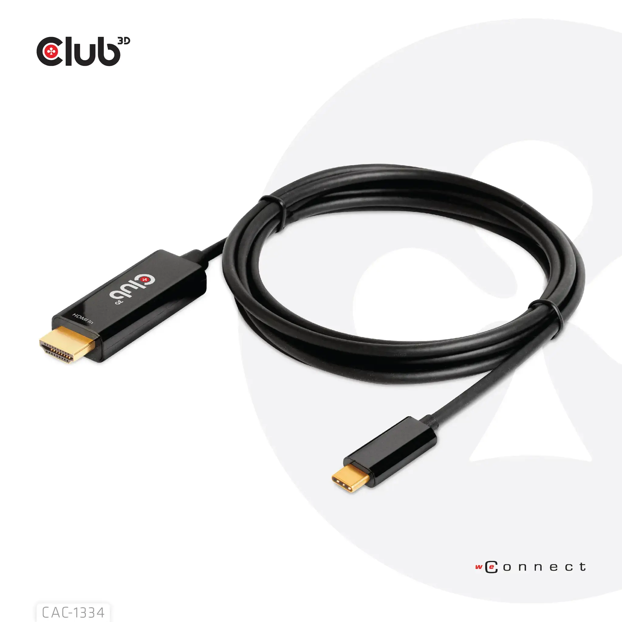 CLUB3D HDMI to USB Type-C 4K60Hz Active Cable M/M 1.8m/6 ft, 1.8 m, HDMI Type A (Standard), USB Type-C, Male, Male, Meets ROHS, FCC, and CE EMI requirements Note: - Please update your TV Firmware to the version...