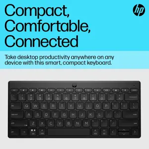 "HP 350 Compact Multi-Device Bluetooth" klaviatūra, "Bluetooth", mechaninė, QWERTY, juoda