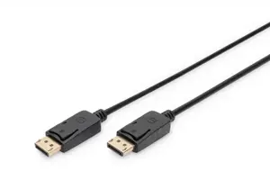 ASSMANN "Displayport" kabelis 2 m AWG28 2x ekranuotas 20 kontaktų juodas