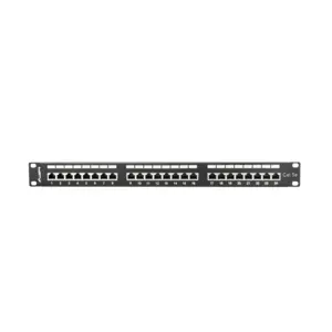LANBERG PPS5-1024-B Lanberg Patch Panel 24 prievadų 1U, kat. 5e, ekranuota, juoda