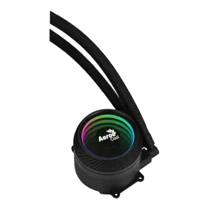 "Aerocool" MIRAGEL240 CPU aušinamas skysčiu 2x 12 cm ARGB ventiliatorius TDP 400 W, juodas, "viskas viename" aušintuvas su skysčiu, 72,2 cfm, juodas