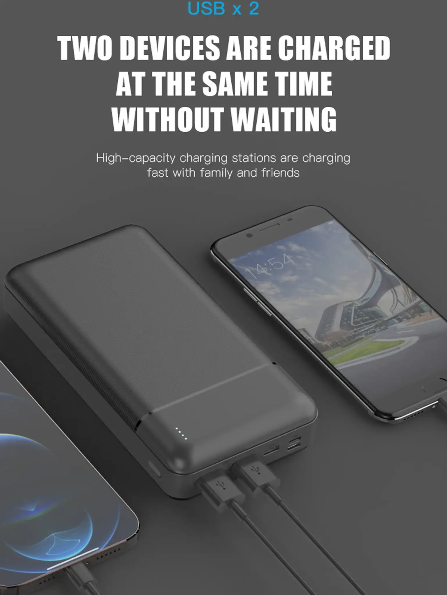 Platinet power bank 30000mAh PMPB30W707, black