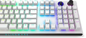 "Alienware AW920K", pilno dydžio (100%), RF belaidis, mechaninis, RGB LED, baltas