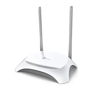TP-Link 3G/4G belaidis N maršrutizatorius, "Wi-Fi 4" (802.11n), vienos juostos (2,4 GHz), Ethernet LAN, juodas, baltas, stalinis maršrutizatorius
