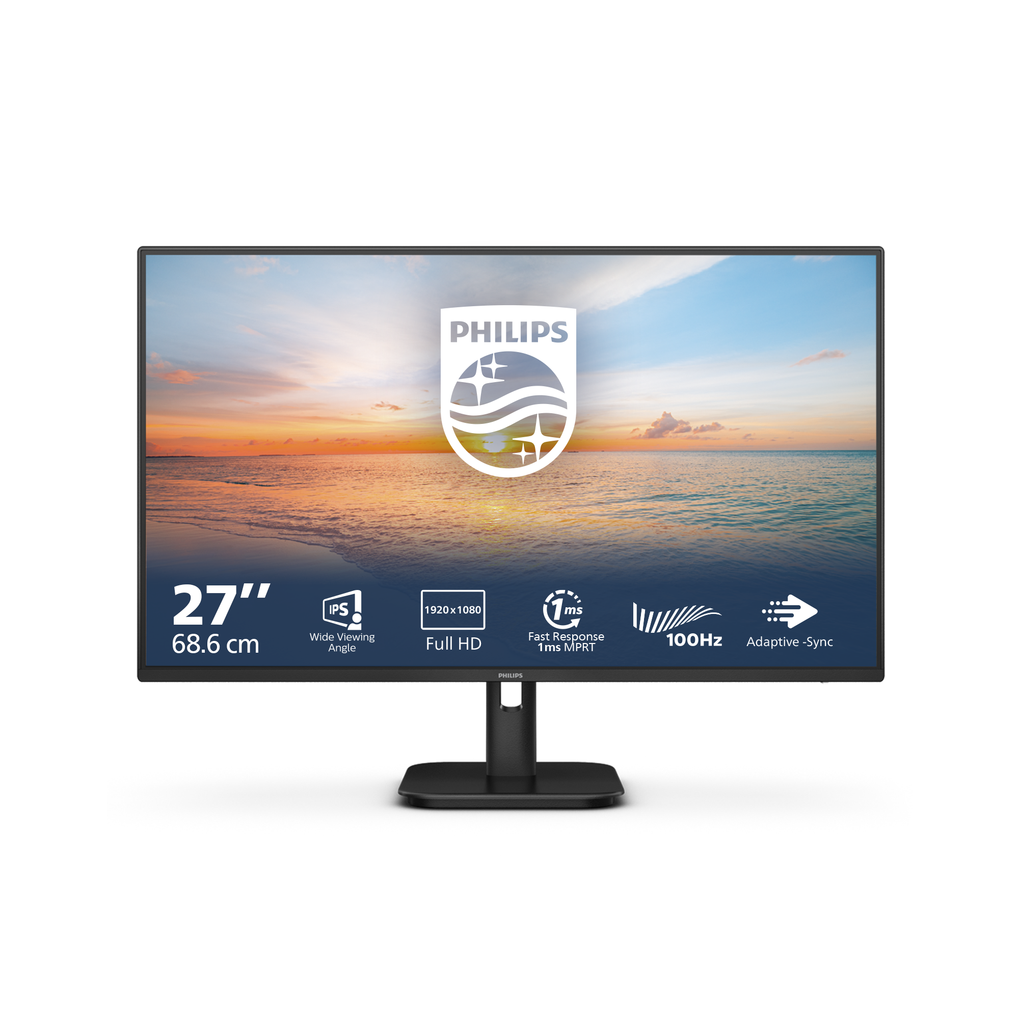 Philips 1000 series 27E1N1100A/00, 68.6 cm (27"), 1920 x 1080 pixels, Full HD, LCD, 4 ms, Black