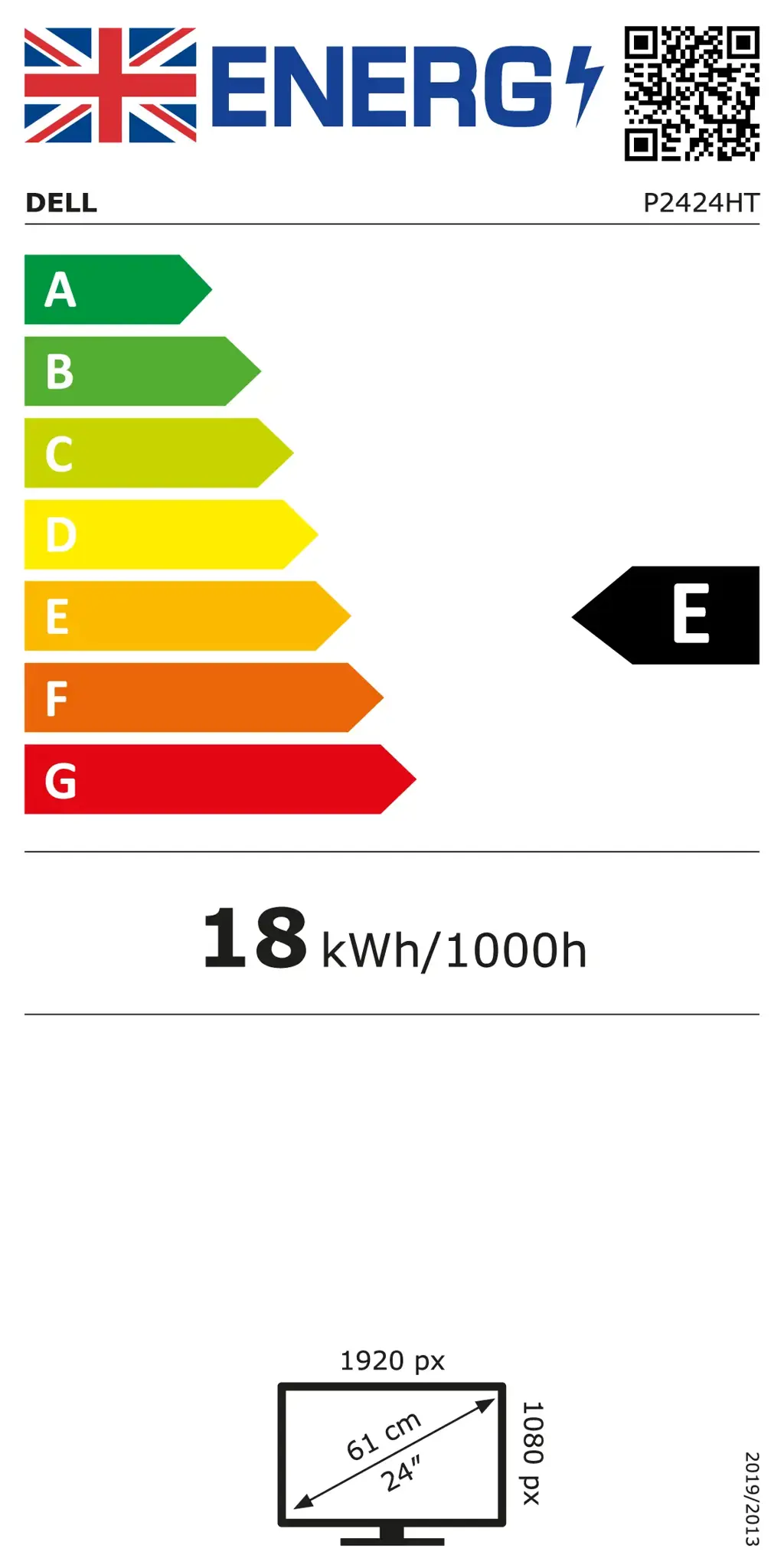 DELL P serijos P2424HT, 60,5 cm (23,8"), 1920 x 1080 taškų, "Full HD", skystųjų kristalų ekranas, 8 ms, juodas, sidabrinis