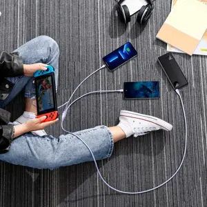 Baseus Flash Series II USB Type C | USB Type A cable - USB Type C | Lightning | micro USB 100 W 1.5 m purple (CASS030205)