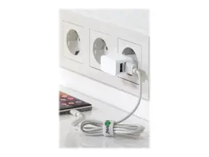 "Goobay" dvigubas USB įkroviklis 44952 2,4 A, 2 USB 2.0 moterys (A tipo), baltas, 12 W