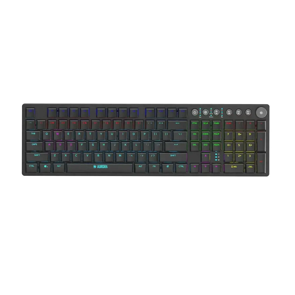IBOX Aurora K-6 LED laidinė / belaidė mechaninė klaviatūra
