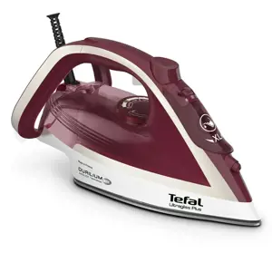 "Tefal Ultimate Pure FV6810E0", garų lygintuvas, 2 m, 250 g/min, raudonas, sidabrinis, 50 g/min, 0,…