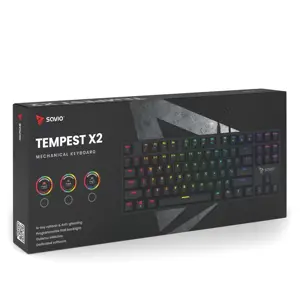 Savio Tempest x2 RGB mechanical keyboard, Outemu RED