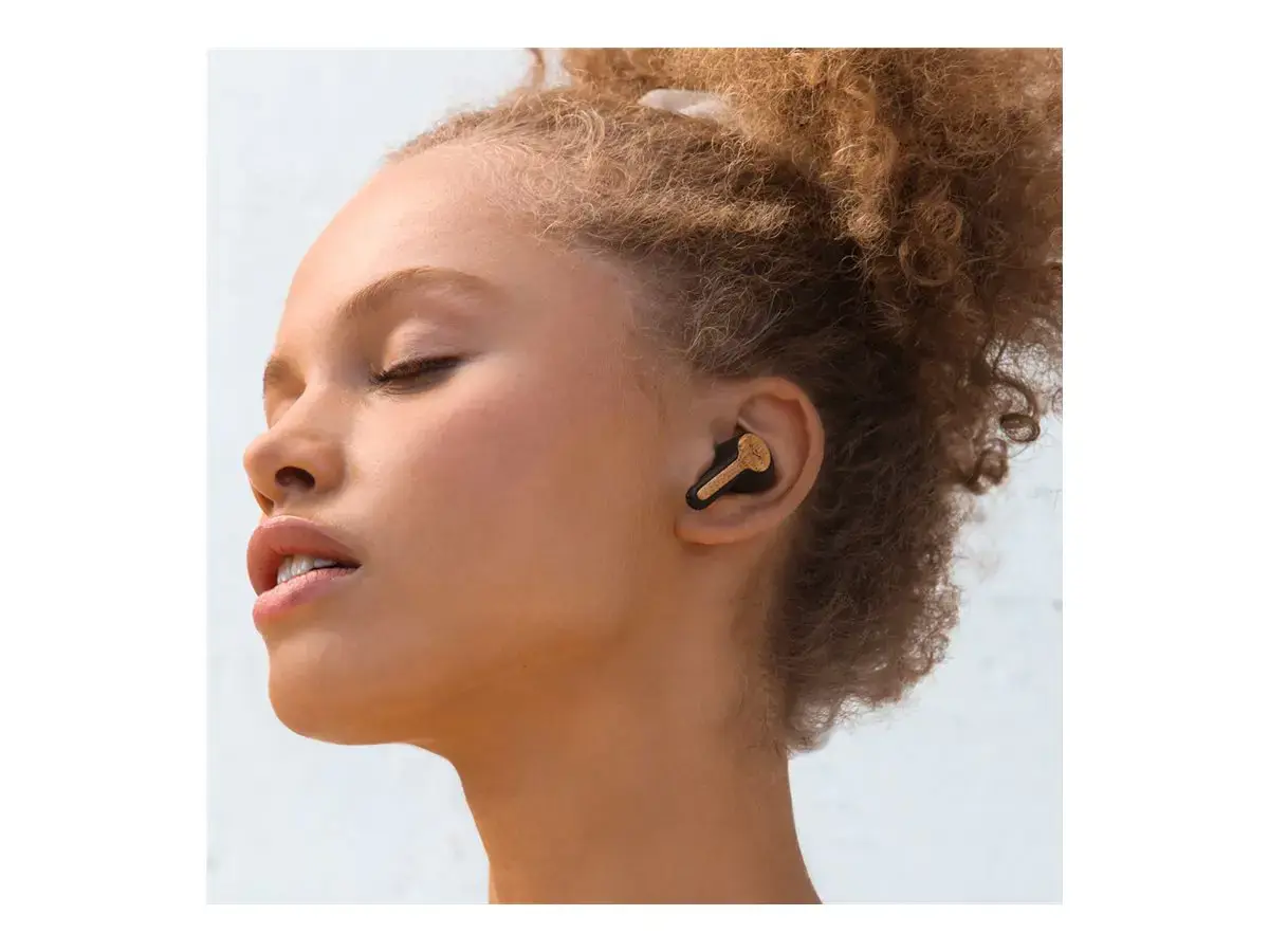 "Marley Rebel True Earbuds" Integruotas mikrofonas, į ausis, belaidės, signatūrinės juodos spalvos