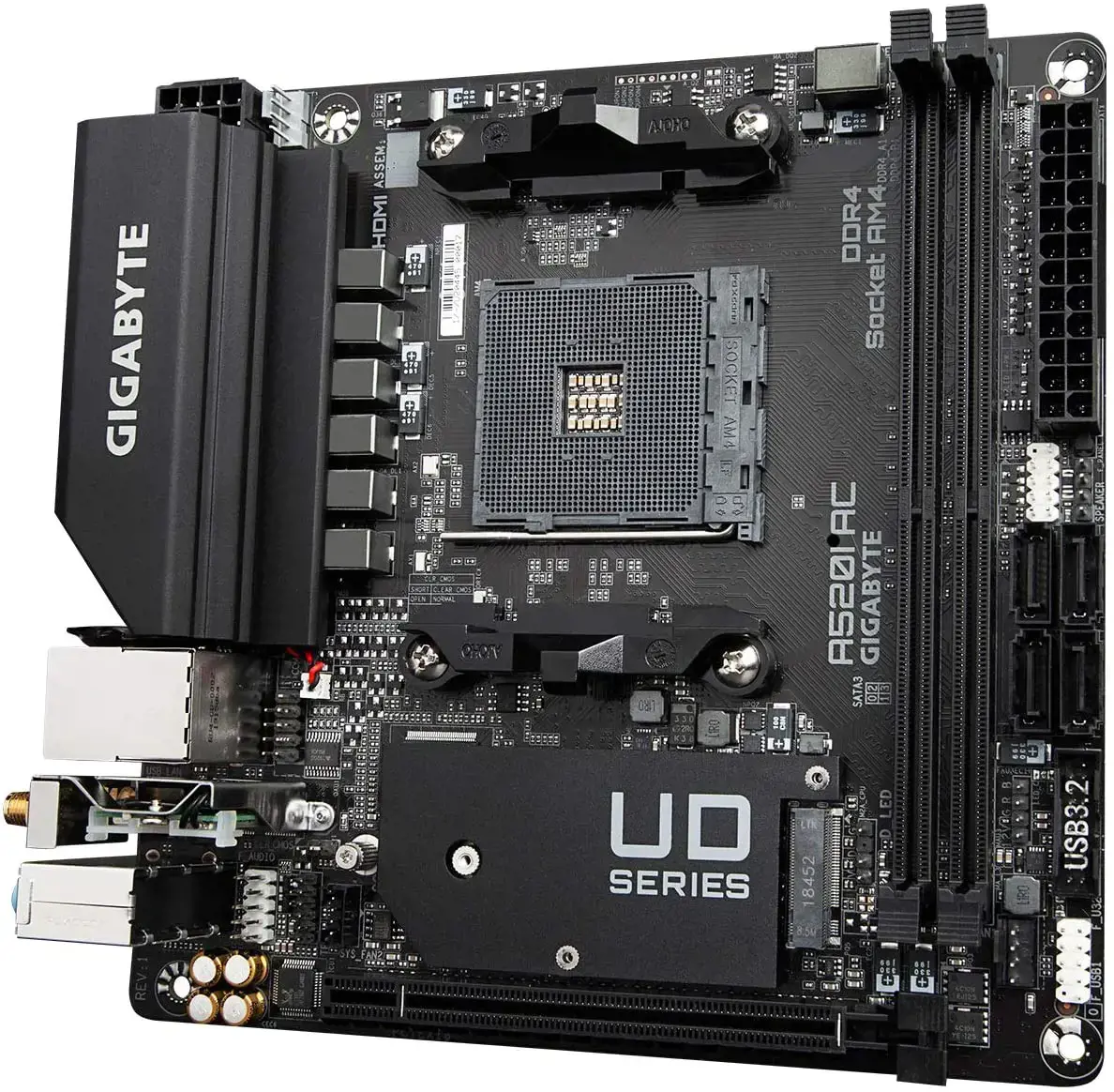 GIGABYTE A520I AC Socket AM4 AMD A520 DDR4 Micro ITX