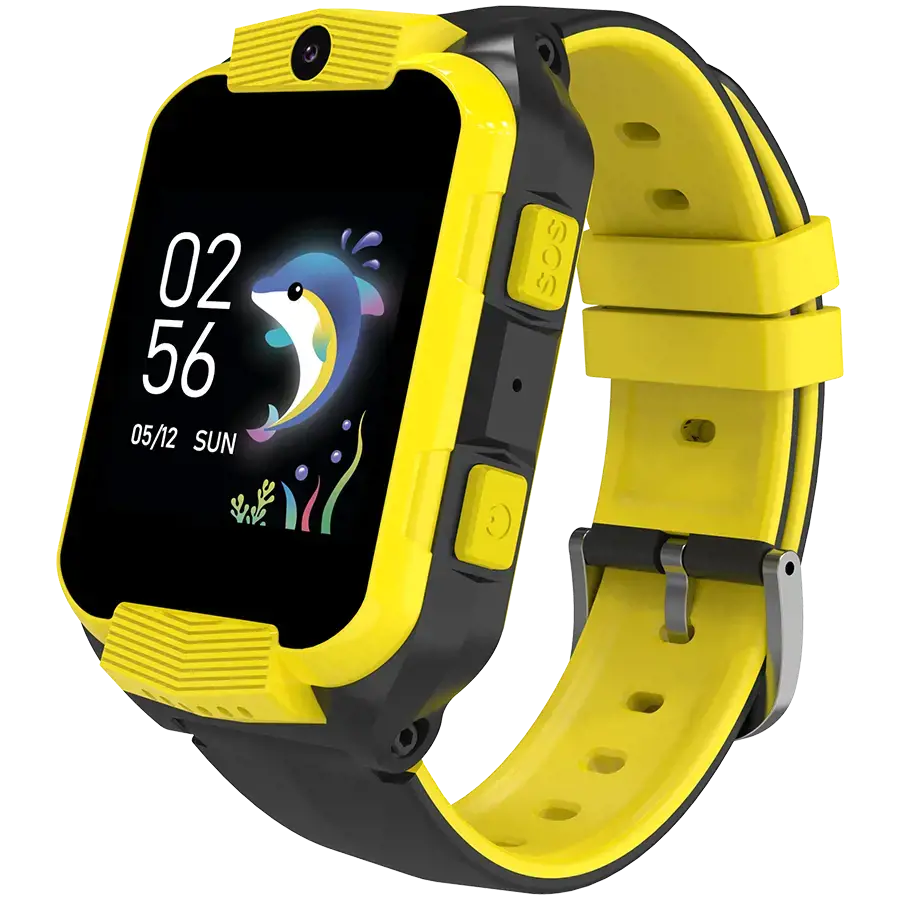 CANYON Cindy KW-41, 1,69'' IPS spalvotas ekranas 240*280, ASR3603C, Nano SIM kortelė, 192+128MB, GSM(B3/B8), LTE(B1.2.3.5.7.8.20) 680 mAh baterija, integruota TF kortelė: 512MB, geltona, šeimininkas: 53,3*42,3*14,5 mm, dirželis: 230*20 mm, 36 g